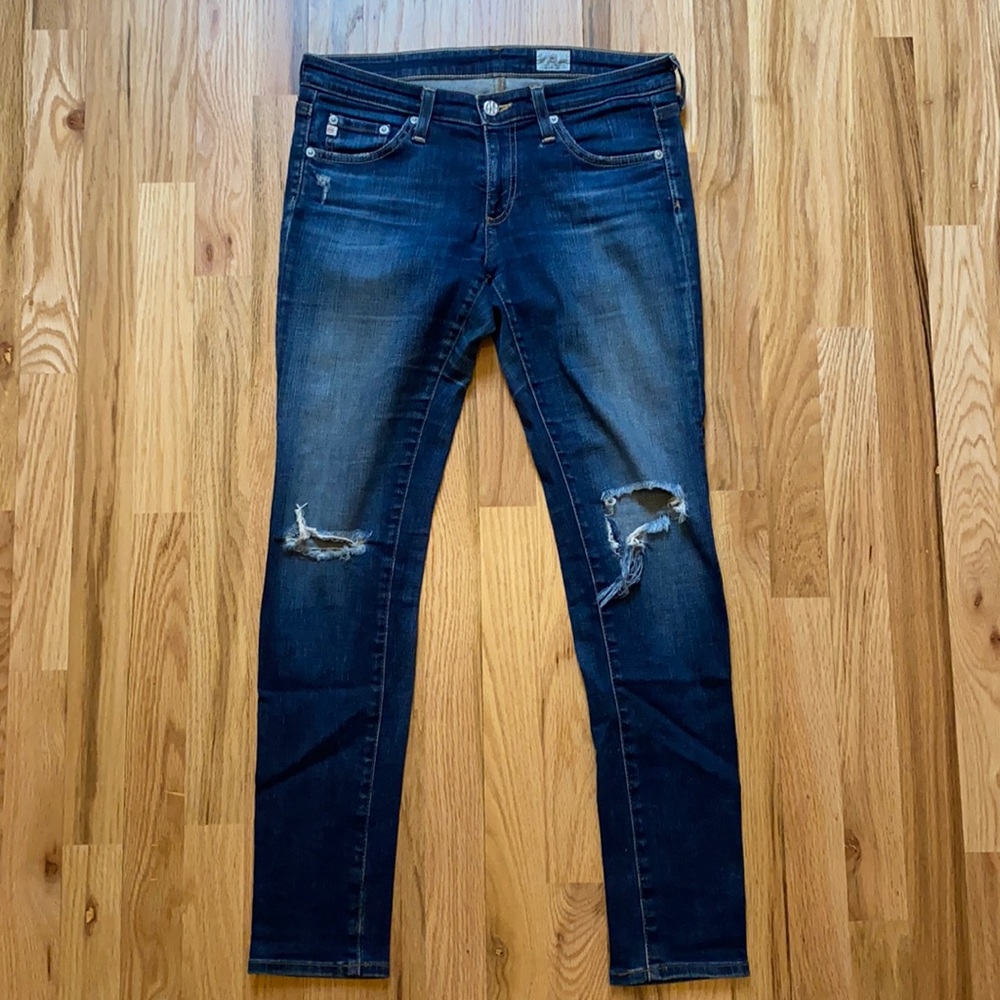 Ag Adriano Goldschmied 26R The Legging Ankle in 4 Years Fog